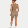 Pantaloncini Base da donna – grigio-verde Pantaloncini Base da donna – grigio-verde