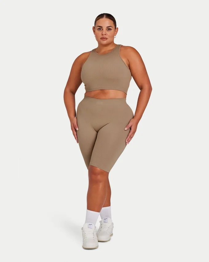 Pantaloncini Base da donna – grigio-verde Pantaloncini Base da donna – grigio-verde