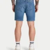 Pantaloncini slim fit da uomo – blu medio