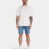 Pantaloncini slim fit da uomo – blu medio