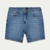 Pantaloncini slim fit da uomo – blu medio