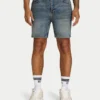 Pantaloncini slim fit da uomo – blue sand