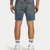 Pantaloncini slim fit da uomo – blue sand