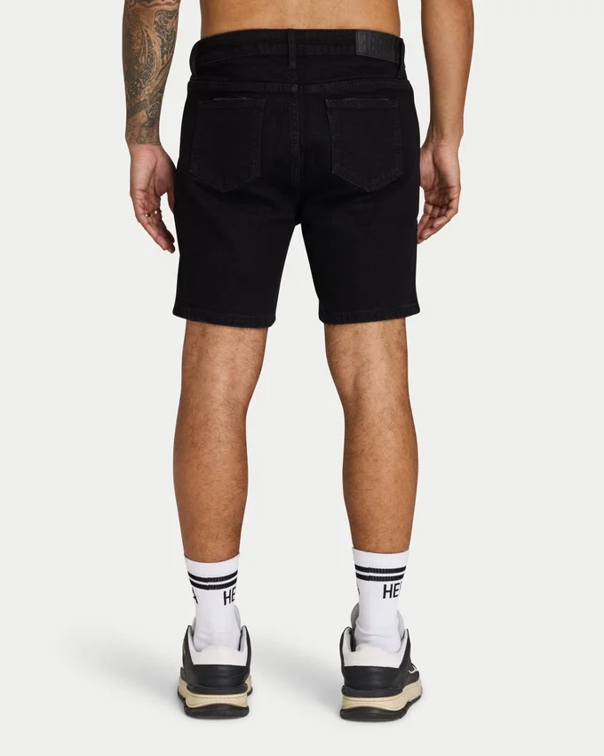Pantaloncini slim fit da uomo – neri Pantaloncini slim fit da uomo – neri