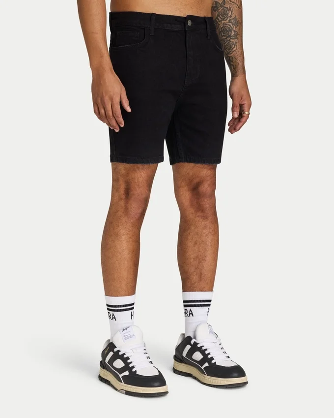 Pantaloncini slim fit da uomo – neri Pantaloncini slim fit da uomo – neri