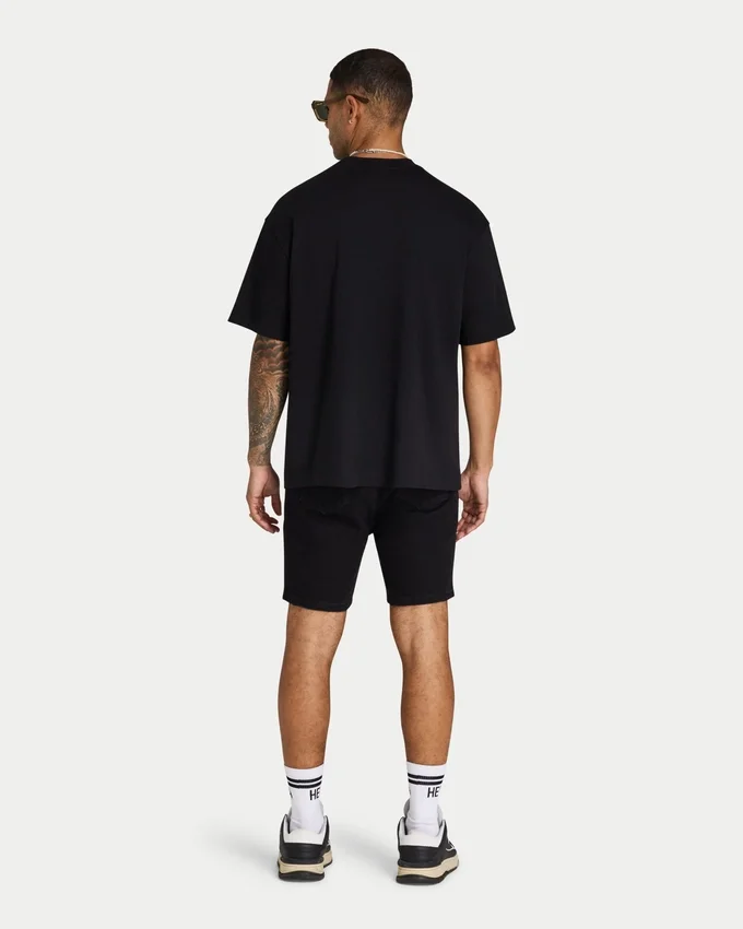 Pantaloncini slim fit da uomo – neri Pantaloncini slim fit da uomo – neri