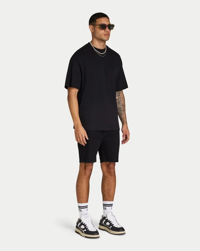 Pantaloncini slim fit da uomo – neri Pantaloncini slim fit da uomo – neri
