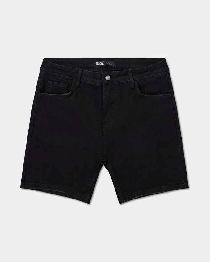Pantaloncini slim fit da uomo – neri Pantaloncini slim fit da uomo – neri