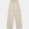Pantaloni cargo da donna – color avena Pantaloni cargo da donna – color avena