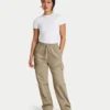 Pantaloni cargo da donna – grigio-verde Pantaloni cargo da donna – grigio-verde