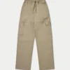 Pantaloni cargo da donna – grigio-verde Pantaloni cargo da donna – grigio-verde