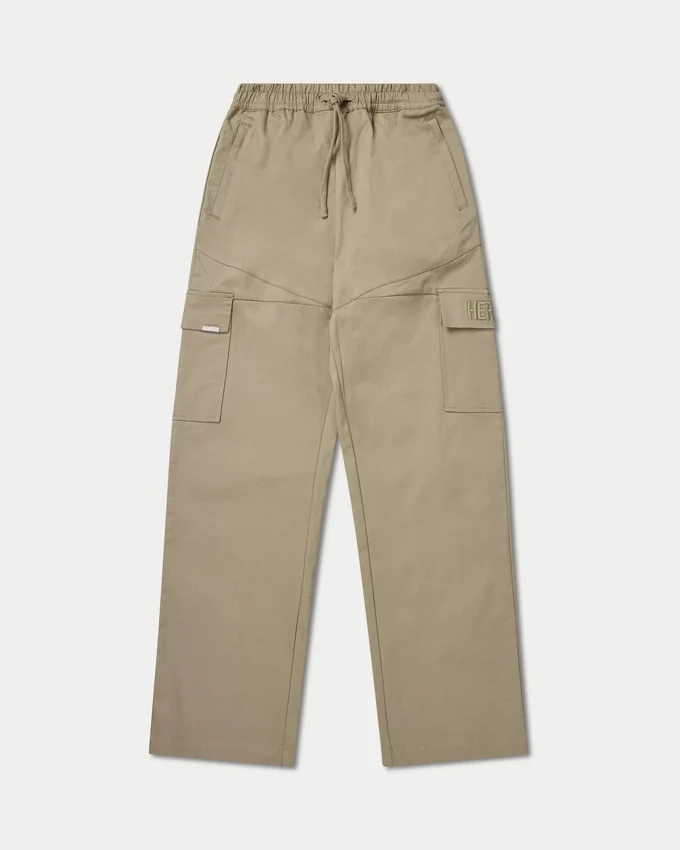 Pantaloni cargo da donna – grigio-verde Pantaloni cargo da donna – grigio-verde
