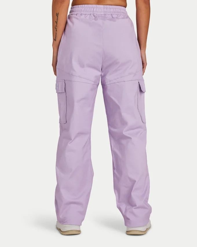 Pantaloni cargo da donna – lilla primaverile Pantaloni cargo da donna – lilla primaverile
