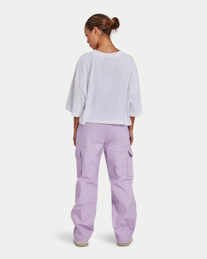 Pantaloni cargo da donna – lilla primaverile Pantaloni cargo da donna – lilla primaverile