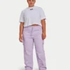 Pantaloni cargo da donna – lilla primaverile Pantaloni cargo da donna – lilla primaverile
