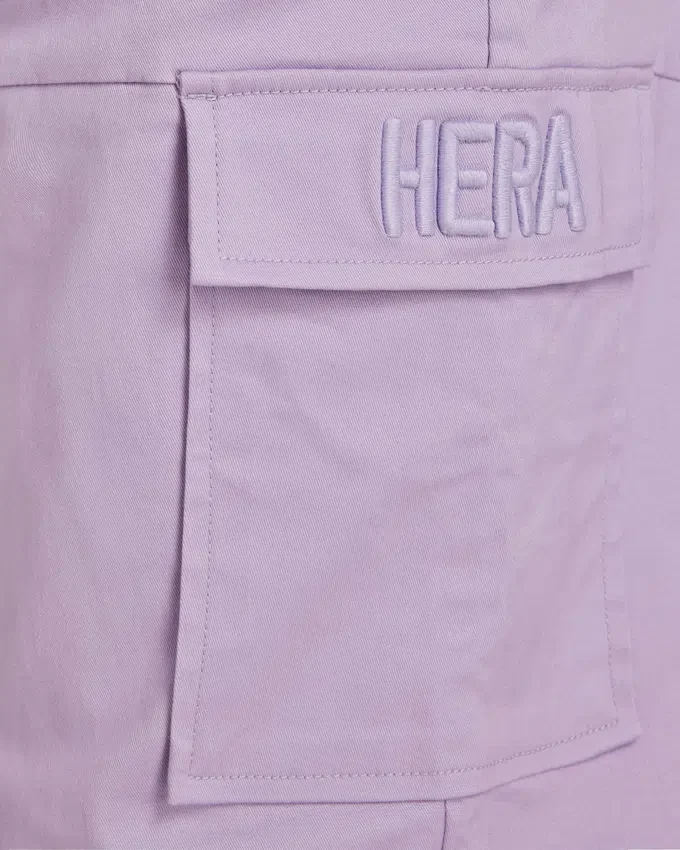 Pantaloni cargo da donna – lilla primaverile Pantaloni cargo da donna – lilla primaverile