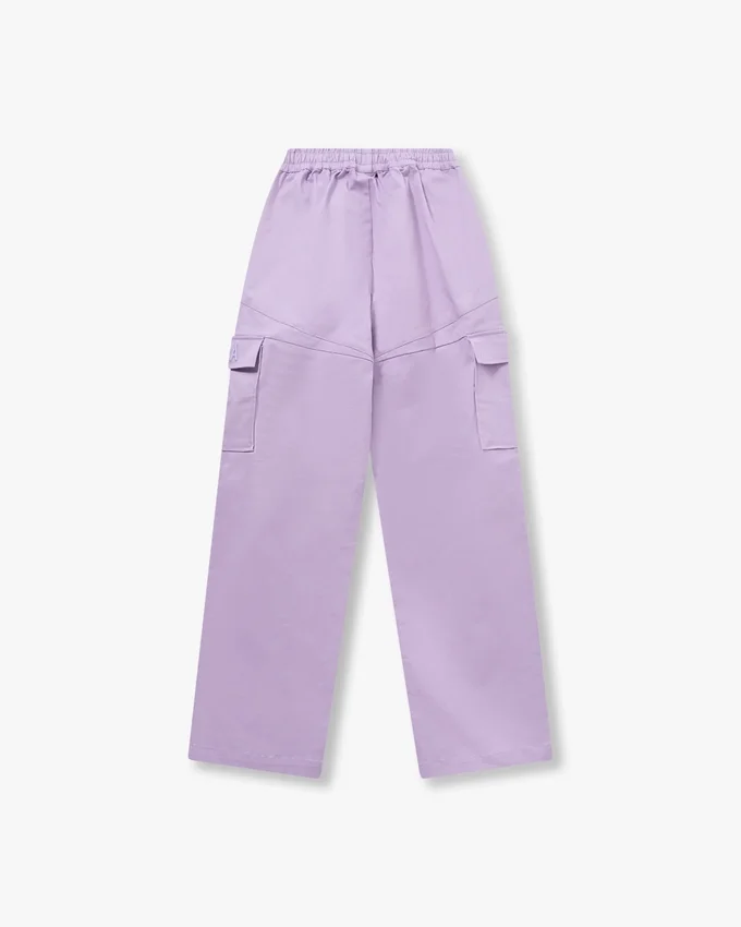 Pantaloni cargo da donna – lilla primaverile Pantaloni cargo da donna – lilla primaverile