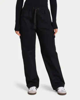 Pantaloni cargo da donna – neri
