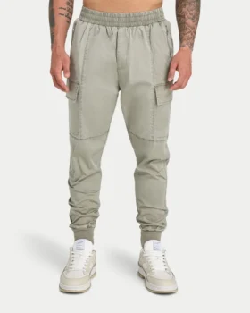 Pantaloni cargo da uomo – grigio verde