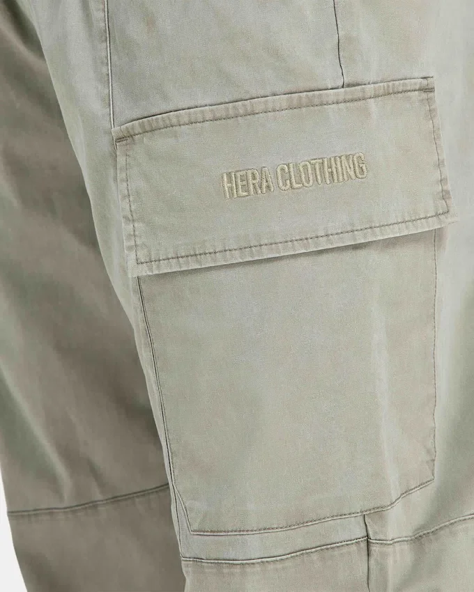 Pantaloni cargo da uomo – grigio verde Pantaloni cargo da uomo – grigio verde