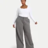 Pantaloni sportivi da donna a gamba larga – grigio antracite Pantaloni sportivi da donna a gamba larga – grigio antracite
