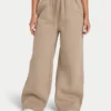 Pantaloni sportivi da donna a gamba larga – moka Pantaloni sportivi da donna a gamba larga – moka