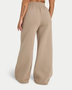 Pantaloni sportivi da donna a gamba larga – moka