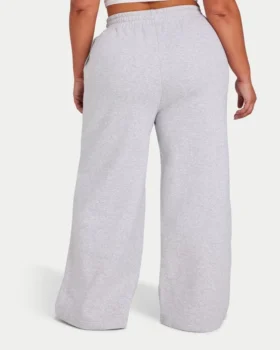 Pantaloni sportivi da donna Collective a gamba larga – grigio melange