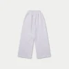Pantaloni sportivi da donna Collective a gamba larga – grigio melange Pantaloni sportivi da donna Collective a gamba larga – grigio melange