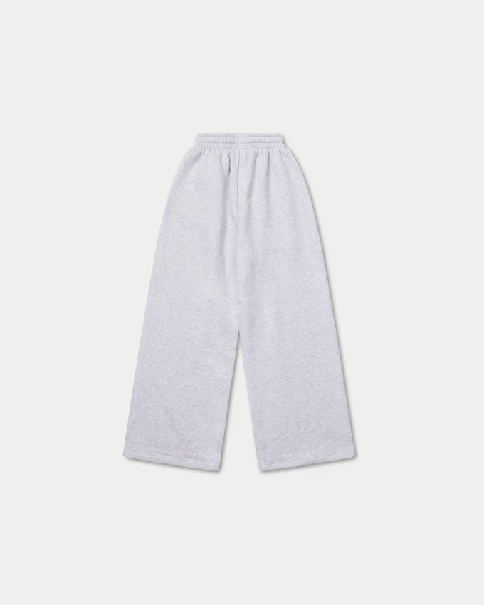 Pantaloni sportivi da donna Collective a gamba larga – grigio melange Pantaloni sportivi da donna Collective a gamba larga – grigio melange