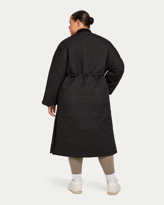 Piumino lungo da donna – nero Piumino lungo da donna – nero