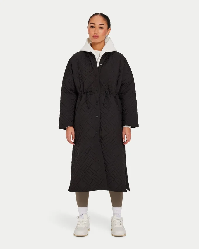 Piumino lungo da donna – nero Piumino lungo da donna – nero