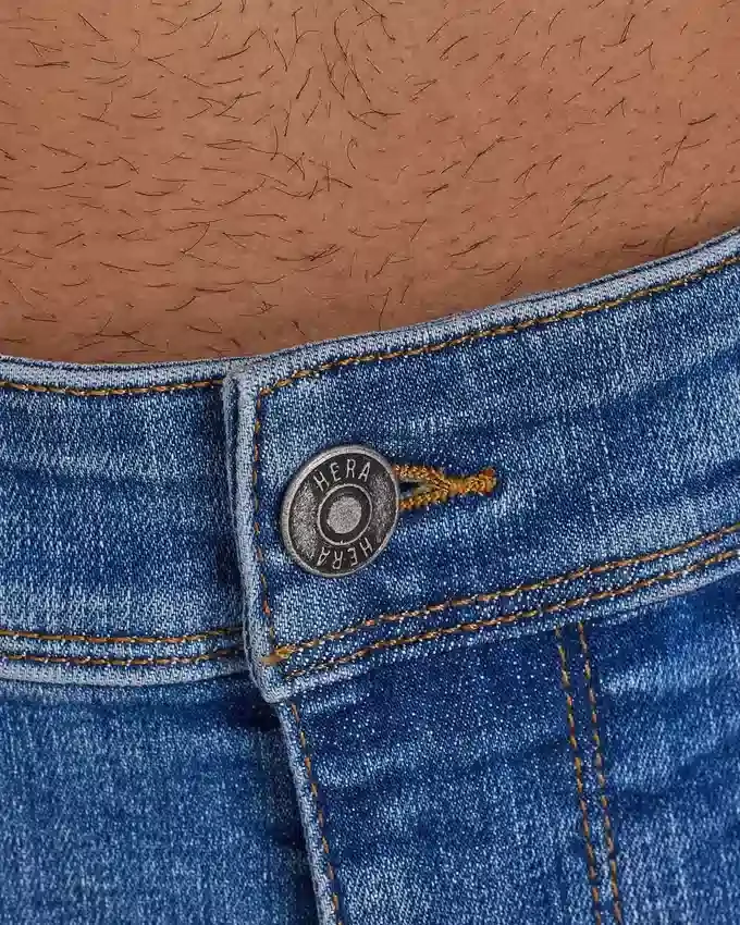Spray-On jeans strappati da uomo – blu medio Spray-On jeans strappati da uomo – blu medio