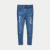 Spray-On jeans strappati da uomo – blu medio Spray-On jeans strappati da uomo – blu medio