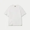T-shirt da uomo oversize a tinta unita – bianco sporco