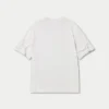 T-shirt da uomo oversize a tinta unita – bianco sporco
