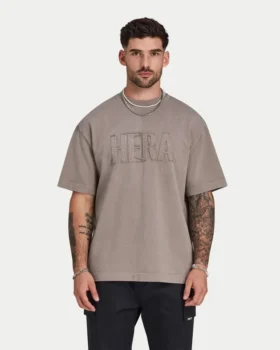 T-shirt da uomo oversize con effetto lavato Signature