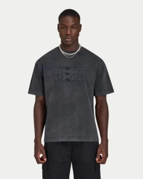 T-shirt da uomo oversize con effetto lavato Signature