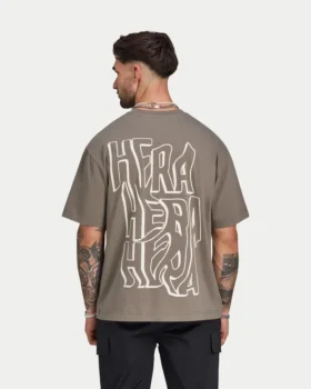 T-shirt da uomo oversize con grafica graffiti