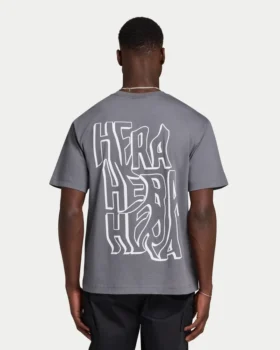 T-shirt da uomo oversize con grafica graffiti