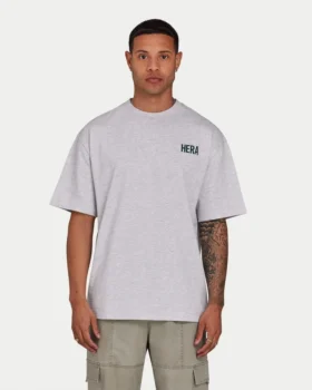 t shirt da uomo oversize grigio melange 2 280x350 - T-shirt da uomo oversize - grigio melange