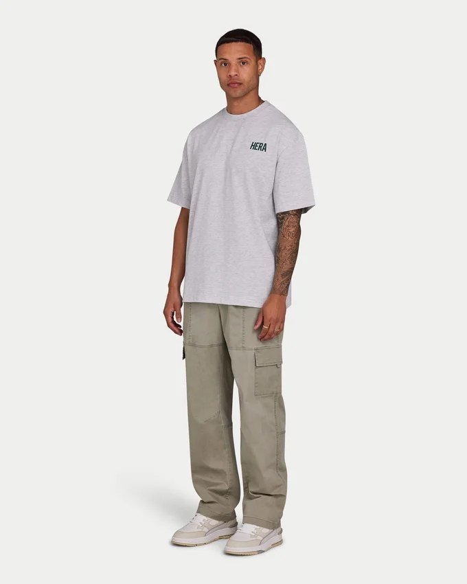 T-shirt da uomo oversize – grigio melange T-shirt da uomo oversize – grigio melange