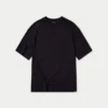 T-shirt da uomo oversize senza stampa – nera