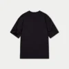 T-shirt da uomo oversize senza stampa – nera