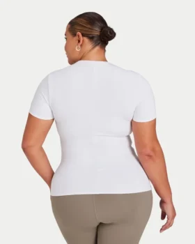 T-shirt essenziale da donna – bianca
