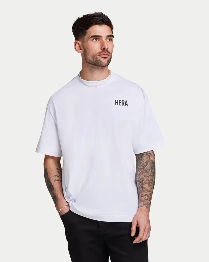 T-shirt oversize da uomo – bianca T-shirt oversize da uomo – bianca