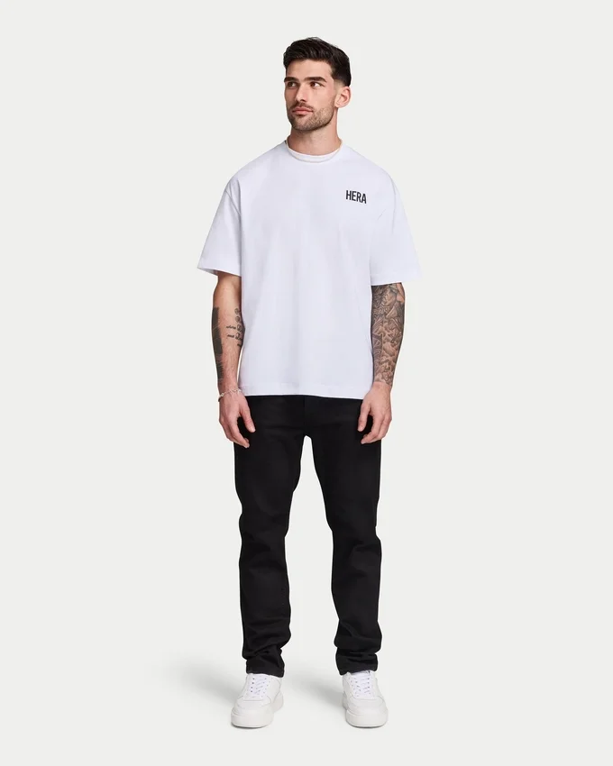 T-shirt oversize da uomo – bianca T-shirt oversize da uomo – bianca