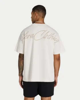 T-shirt oversize da uomo con scritta