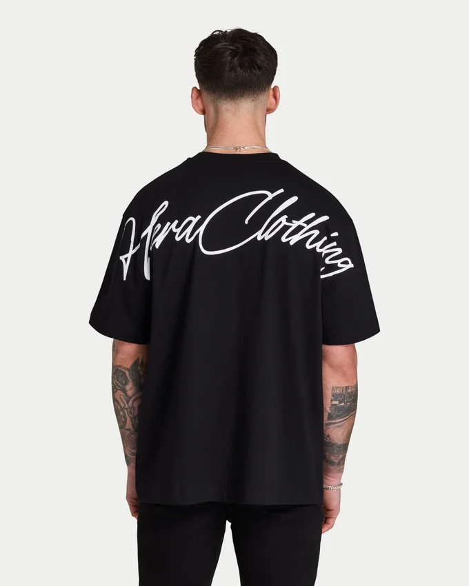 T-shirt oversize da uomo con scritta T-shirt oversize da uomo con scritta