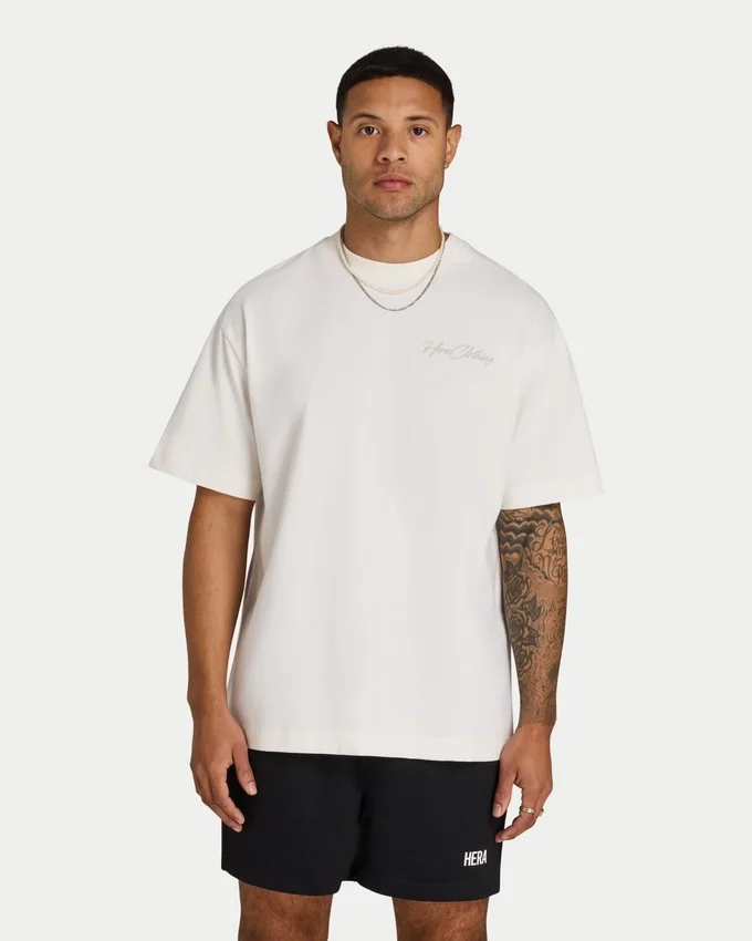 T-shirt oversize da uomo con scritta T-shirt oversize da uomo con scritta